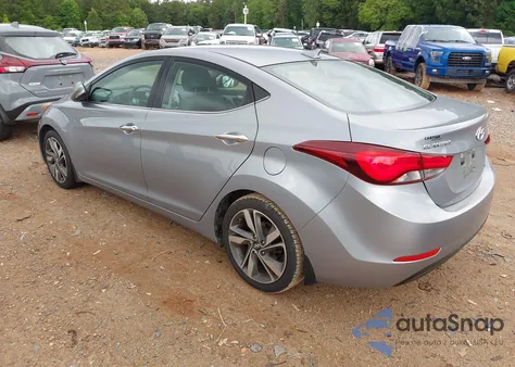 2015 Hyundai Elantra Limited from USA, damaged, VIN 5NPDH4AE2FH640735